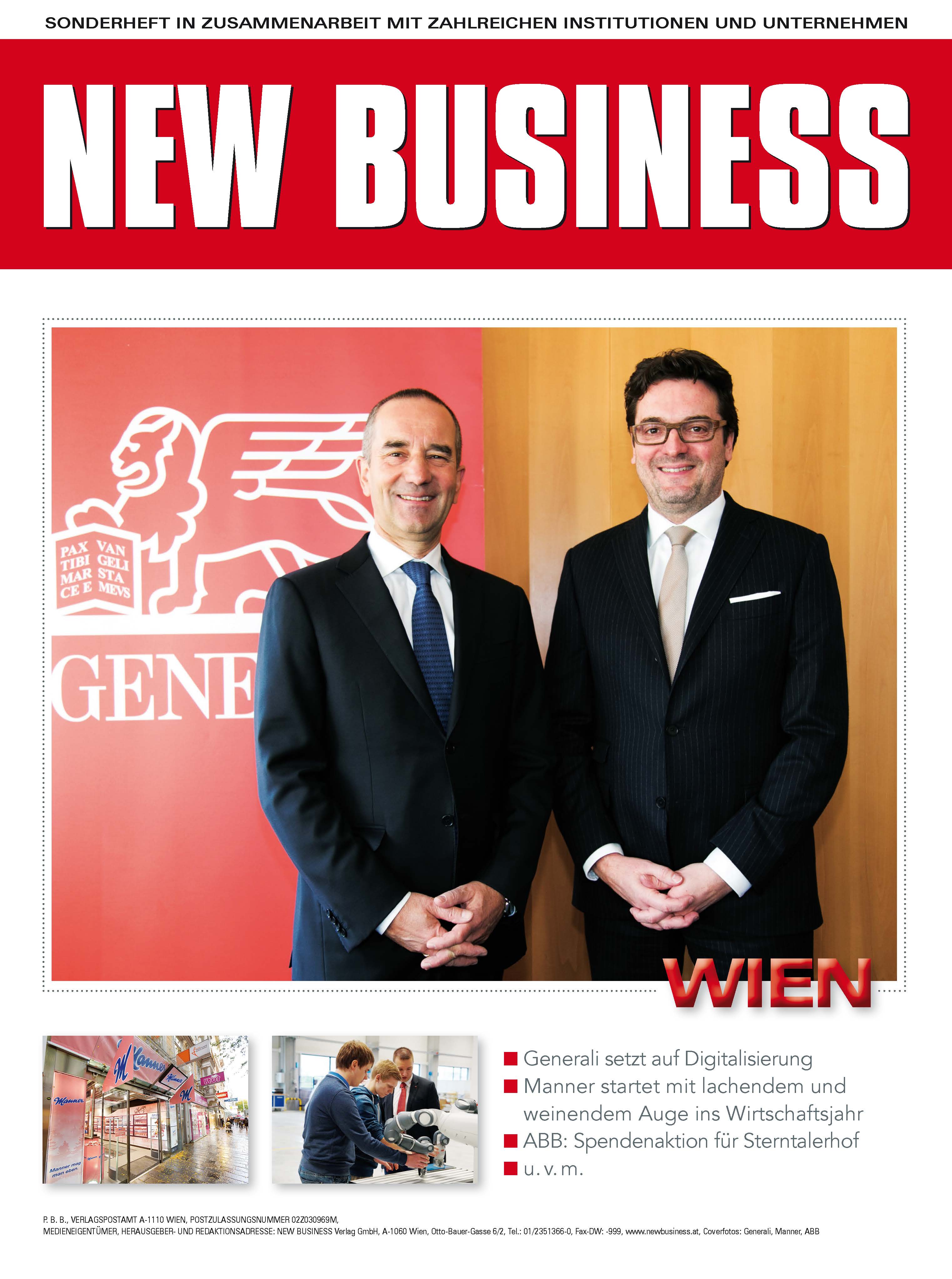 Cover: NEW BUSINESS Bundeslandspecial - WIEN 2017