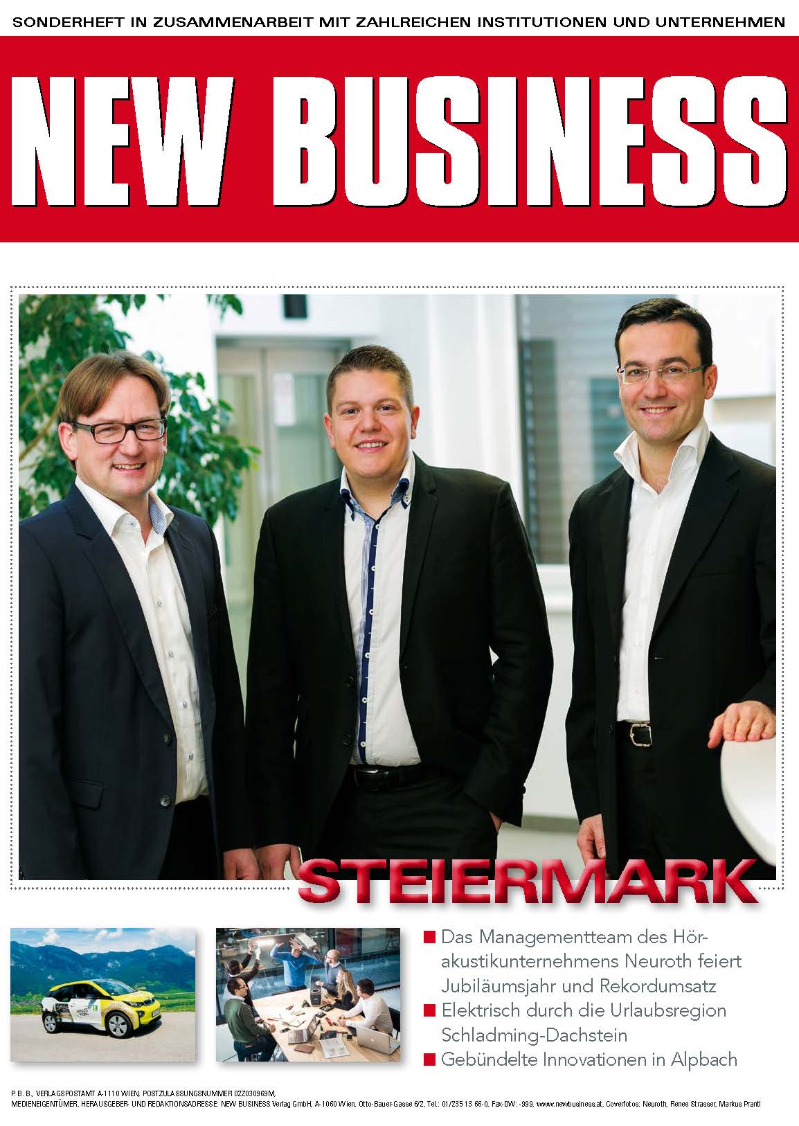 Cover: NEW BUSINESS Bundeslandspecial - STEIERMARK 2017
