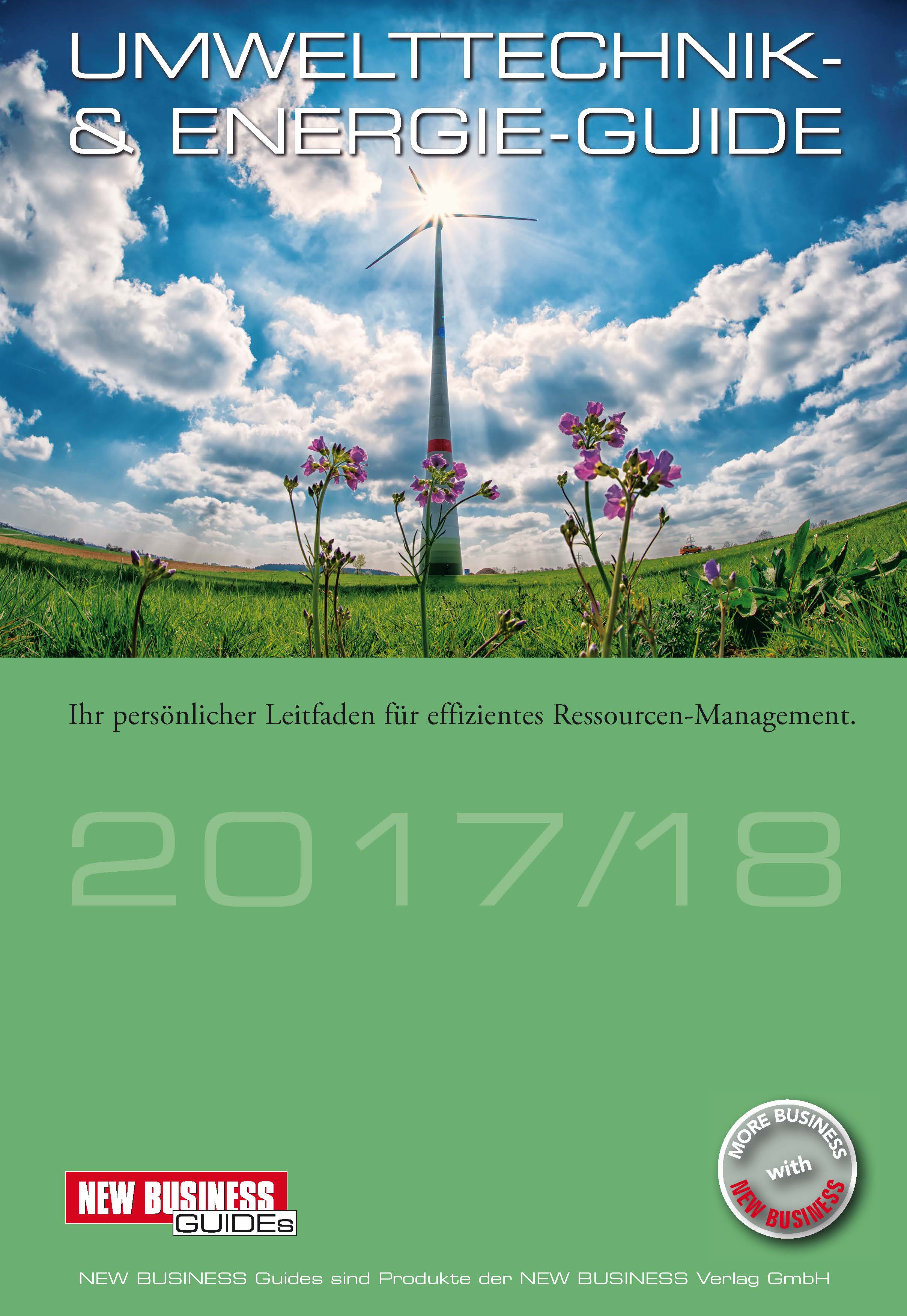 Cover: NEW BUSINESS Guides - UMWELTTECHNIK- & ENERGIE-GUIDE 2017/18