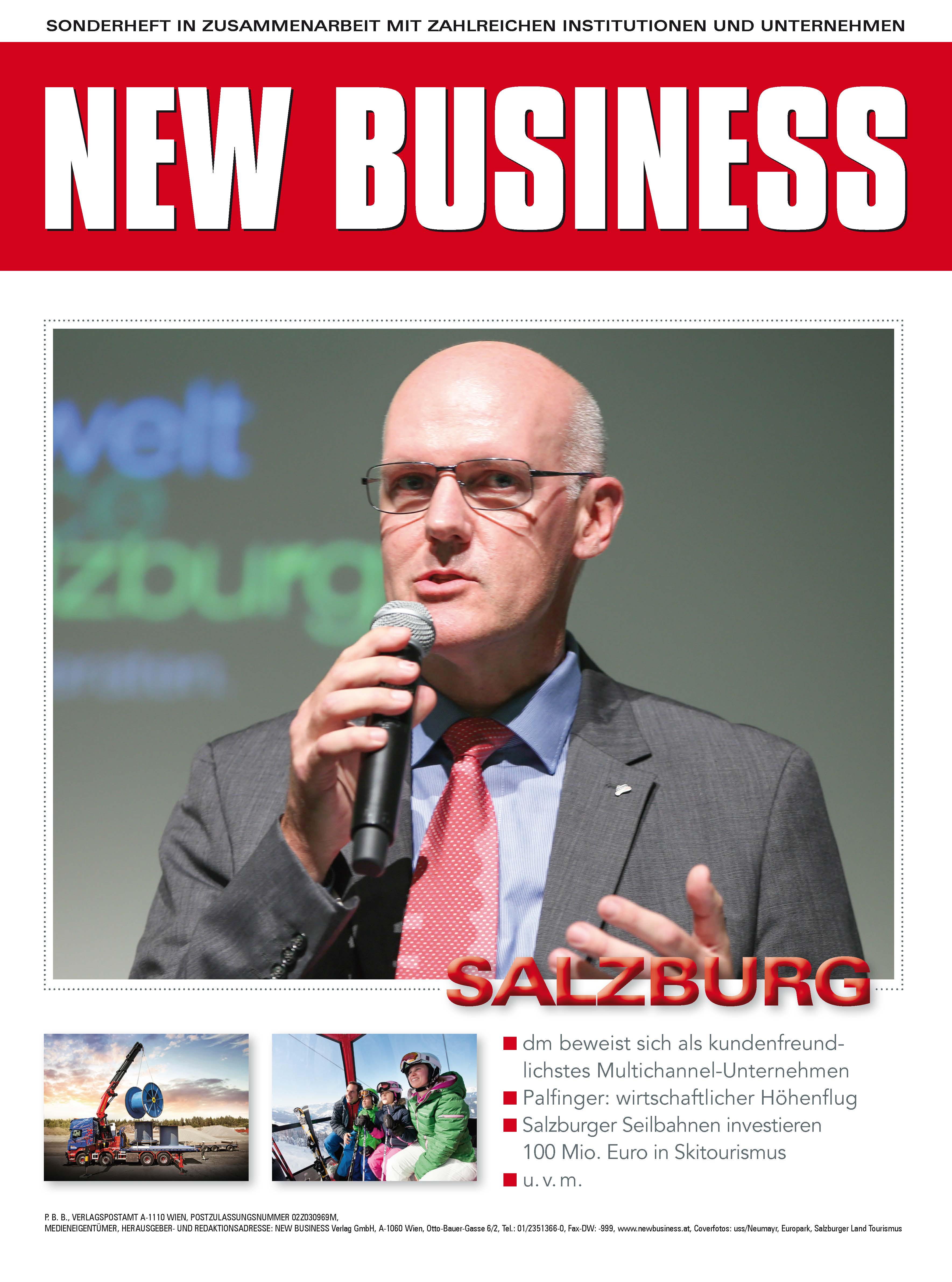 Cover: NEW BUSINESS Bundeslandspecial - SALZBURG 2017