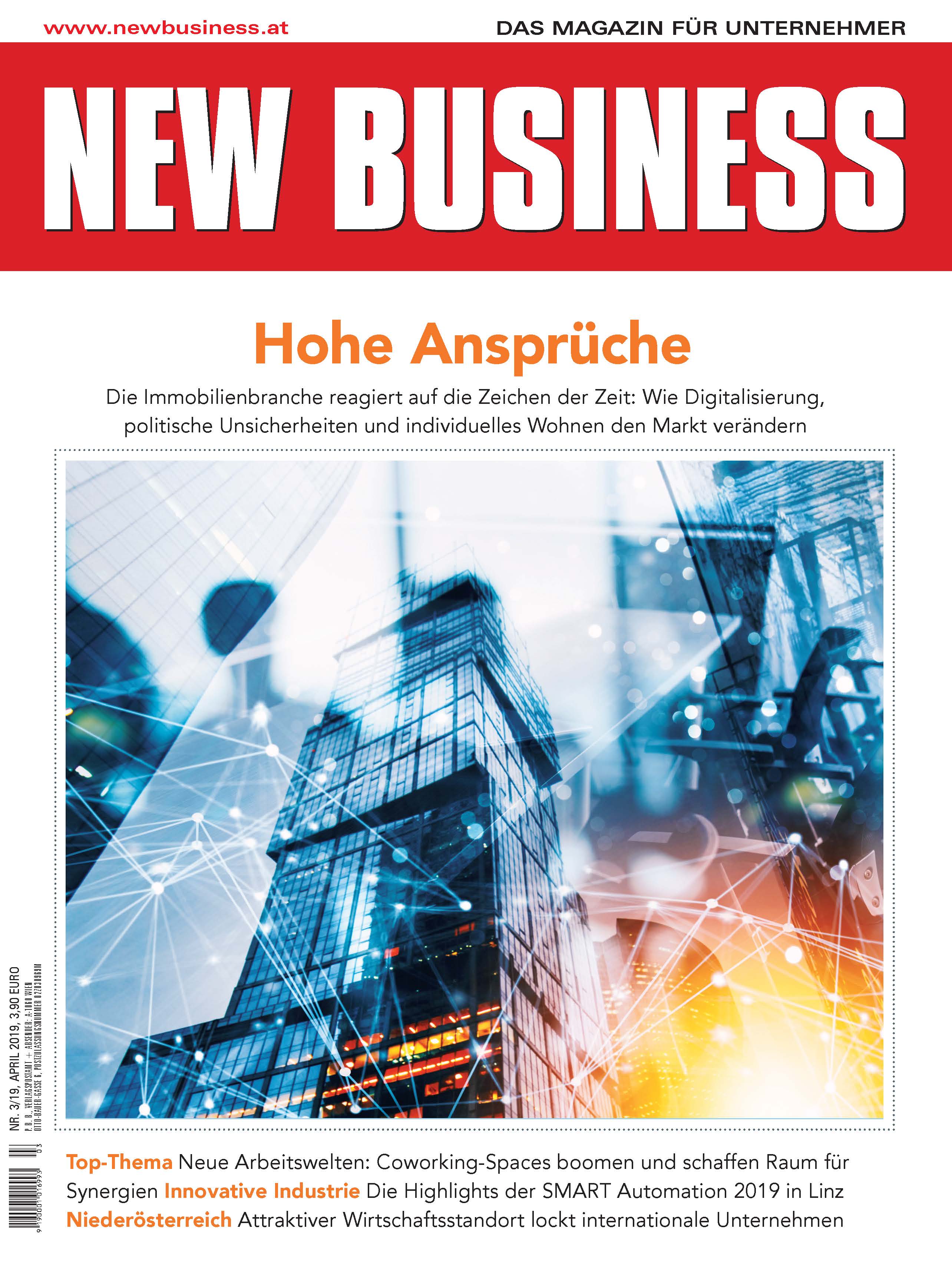 Cover: NEW BUSINESS - NR. 3, APRIL 2019