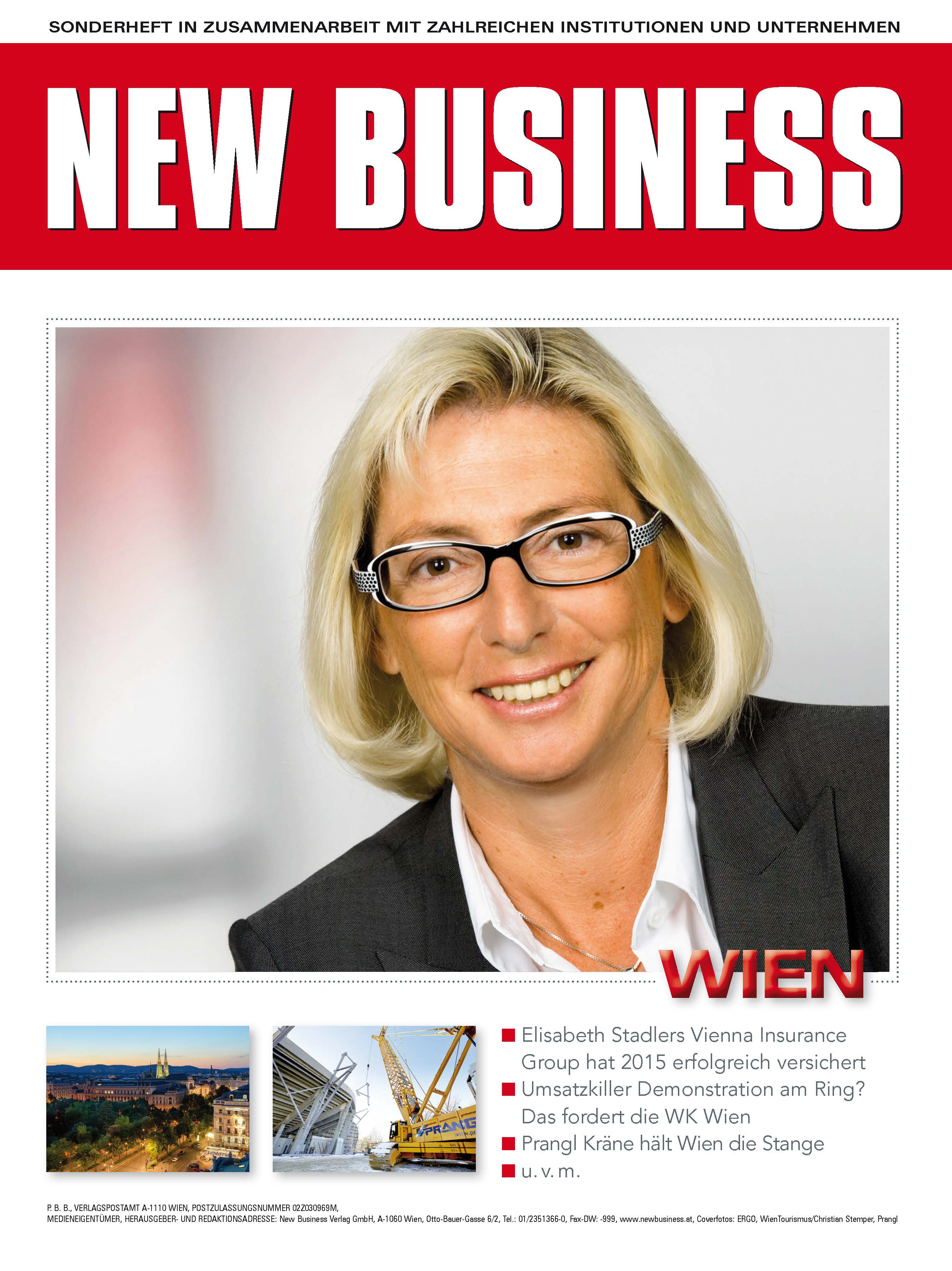 Cover: NEW BUSINESS Bundeslandspecial - WIEN 2016