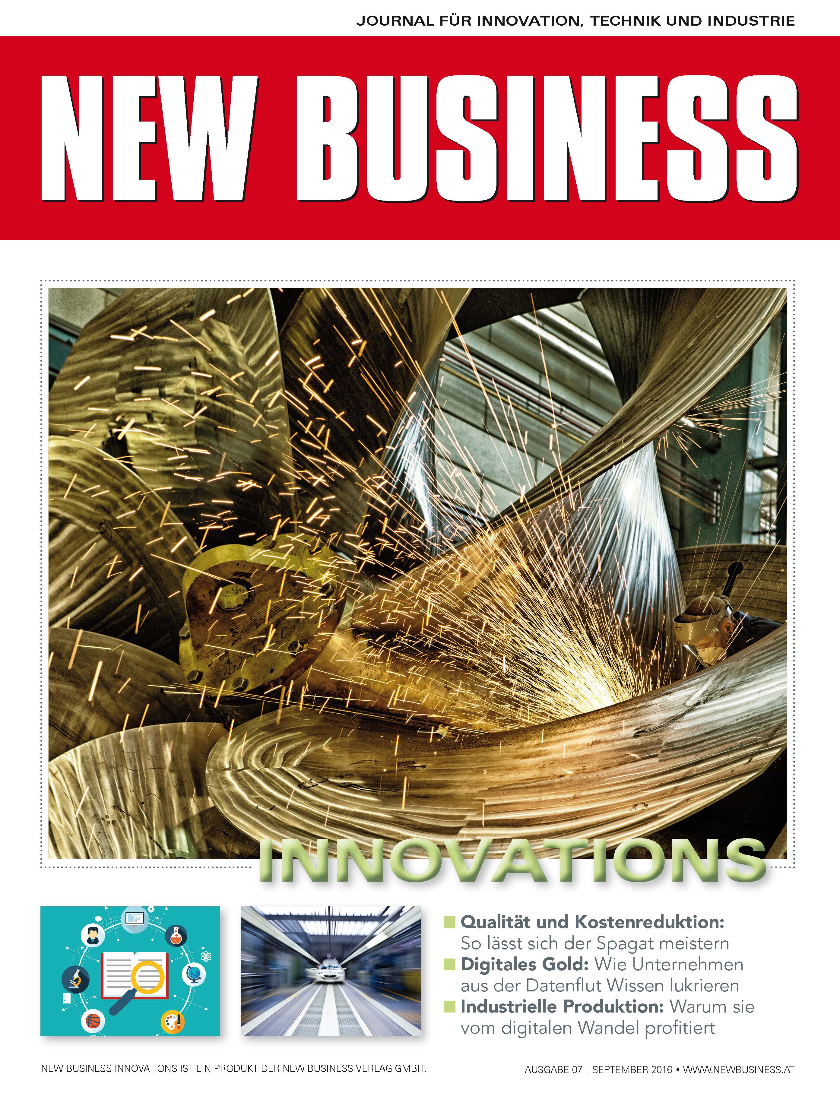 Cover: NEW BUSINESS Innovations - NR. 07, SEPTEMBER 2016