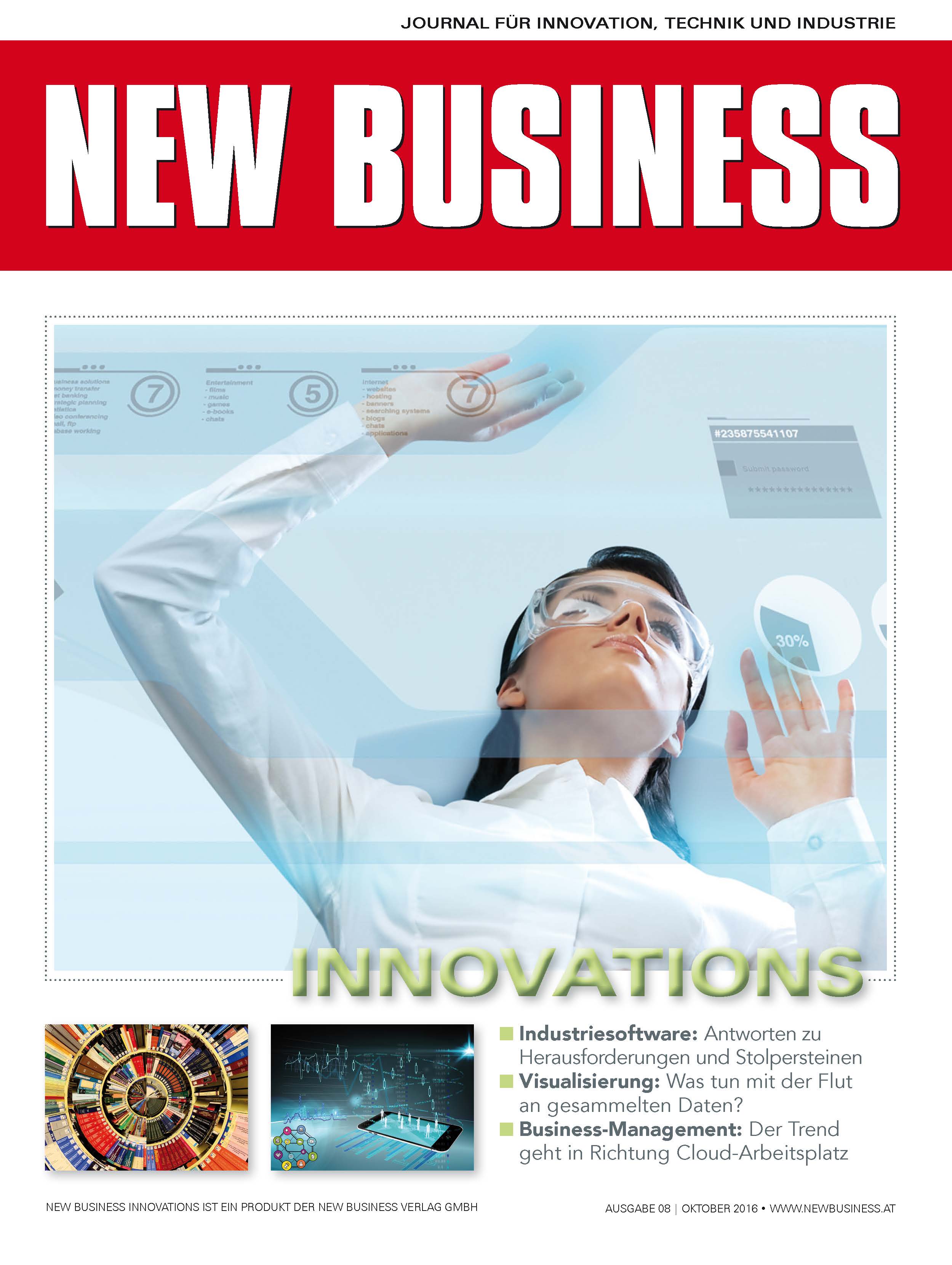 Cover: NEW BUSINESS Innovations - NR. 08, OKTOBER 2016