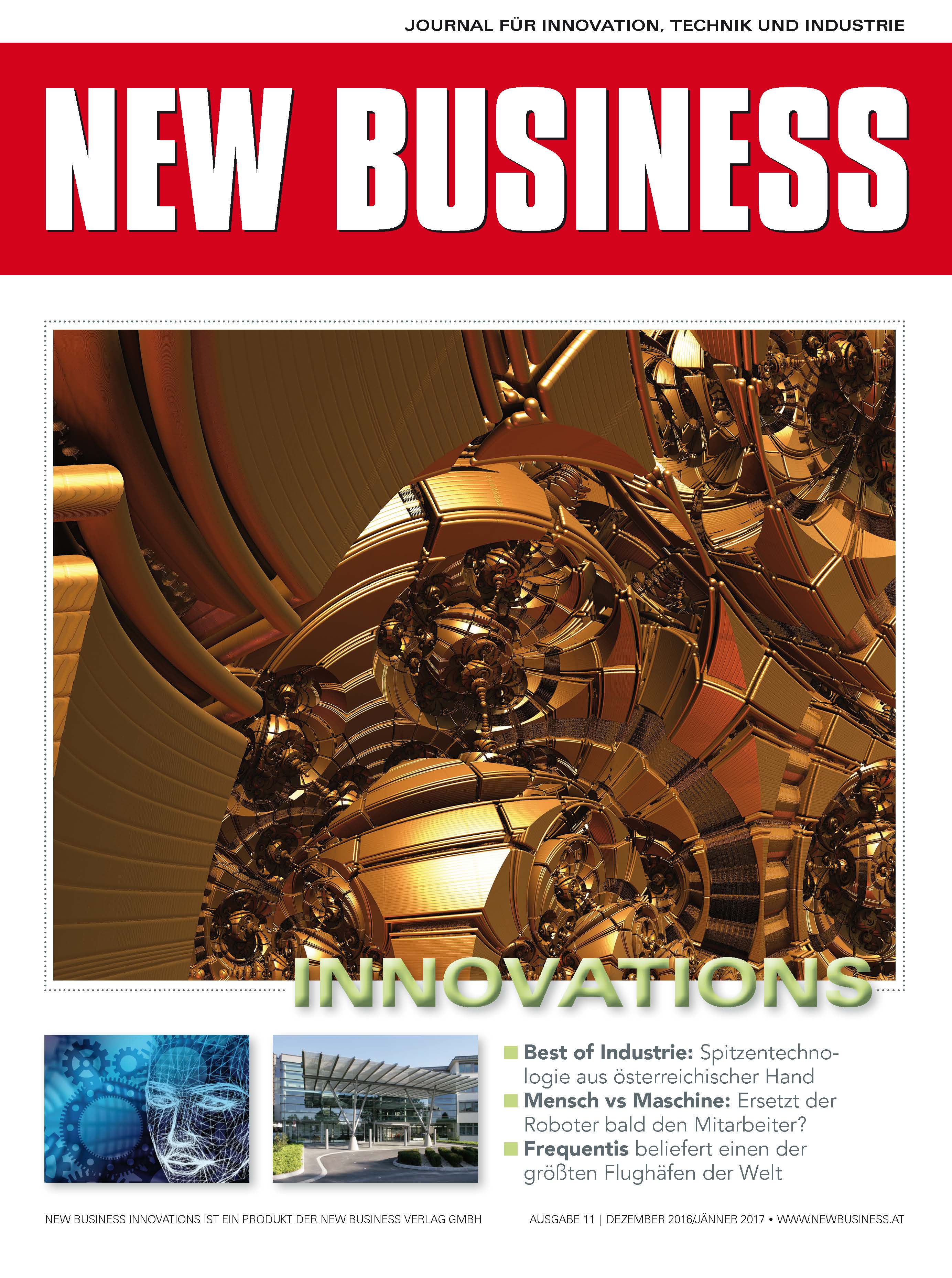 Cover: NEW BUSINESS Innovations - NR.11, DEZEMBER 2016/JÄNNER 2017