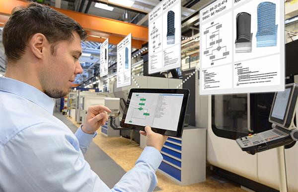 Bild: Dank einer neuen Software teilen Bauteile den Maschinen selbst mit, was zu tun ist. Die Trennung von der zentralen Produktionsplanung ermöglicht eine bislang ungekannte Agilität und Flexibilität ...