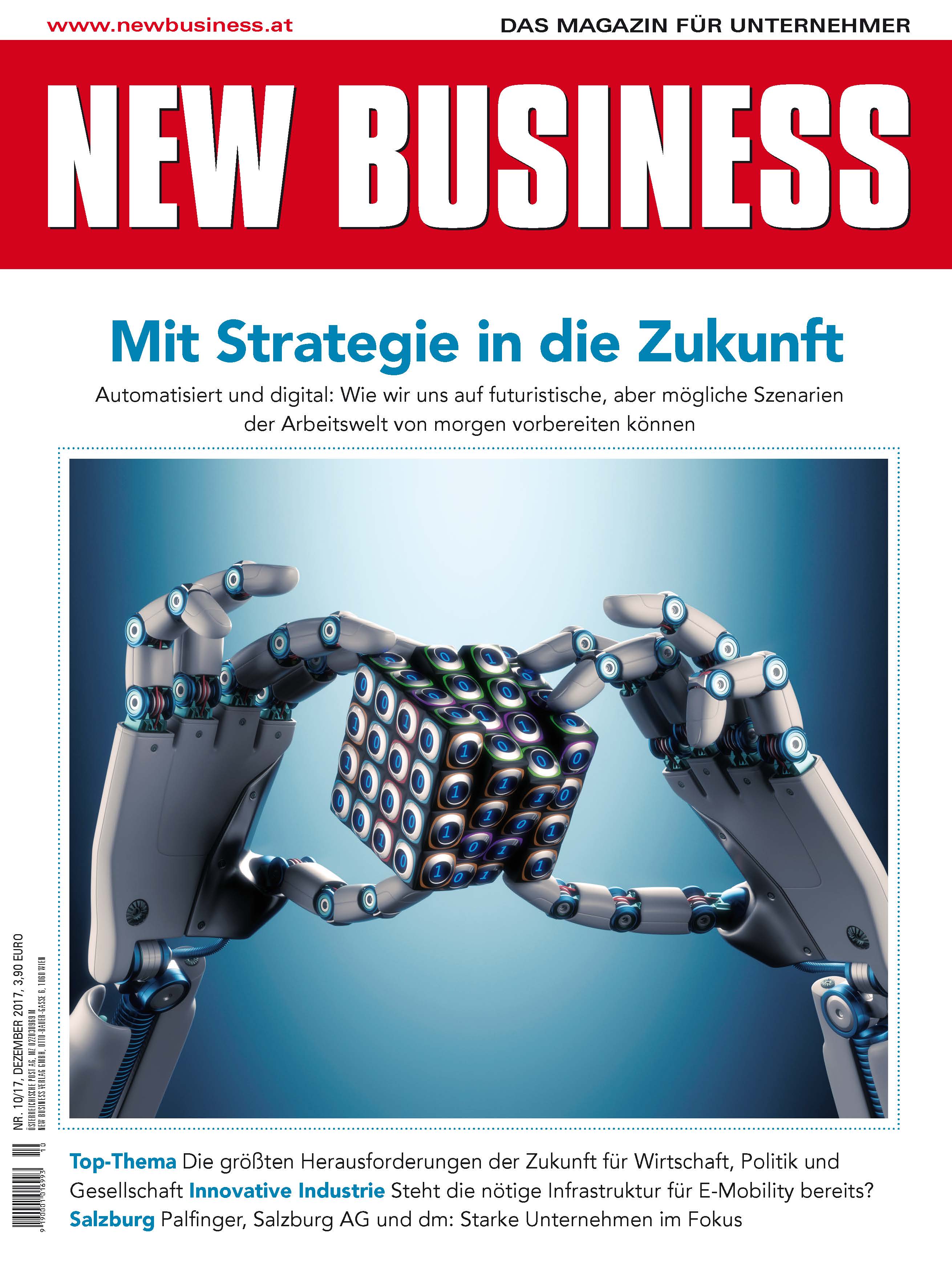 Cover: NEW BUSINESS - NR. 10, DEZEMBER 2017