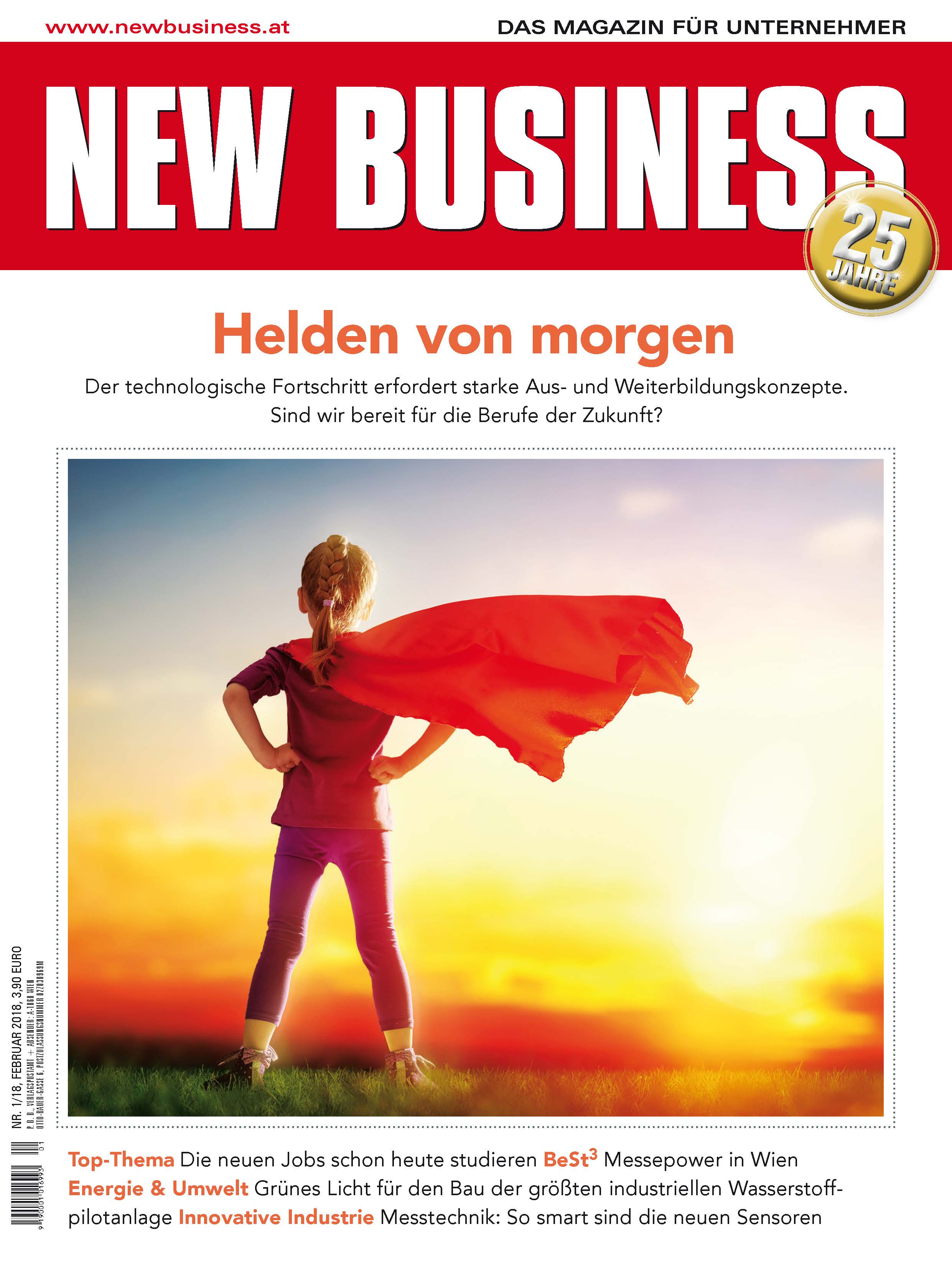 Cover: NEW BUSINESS - NR. 1, FEBRUAR 2018