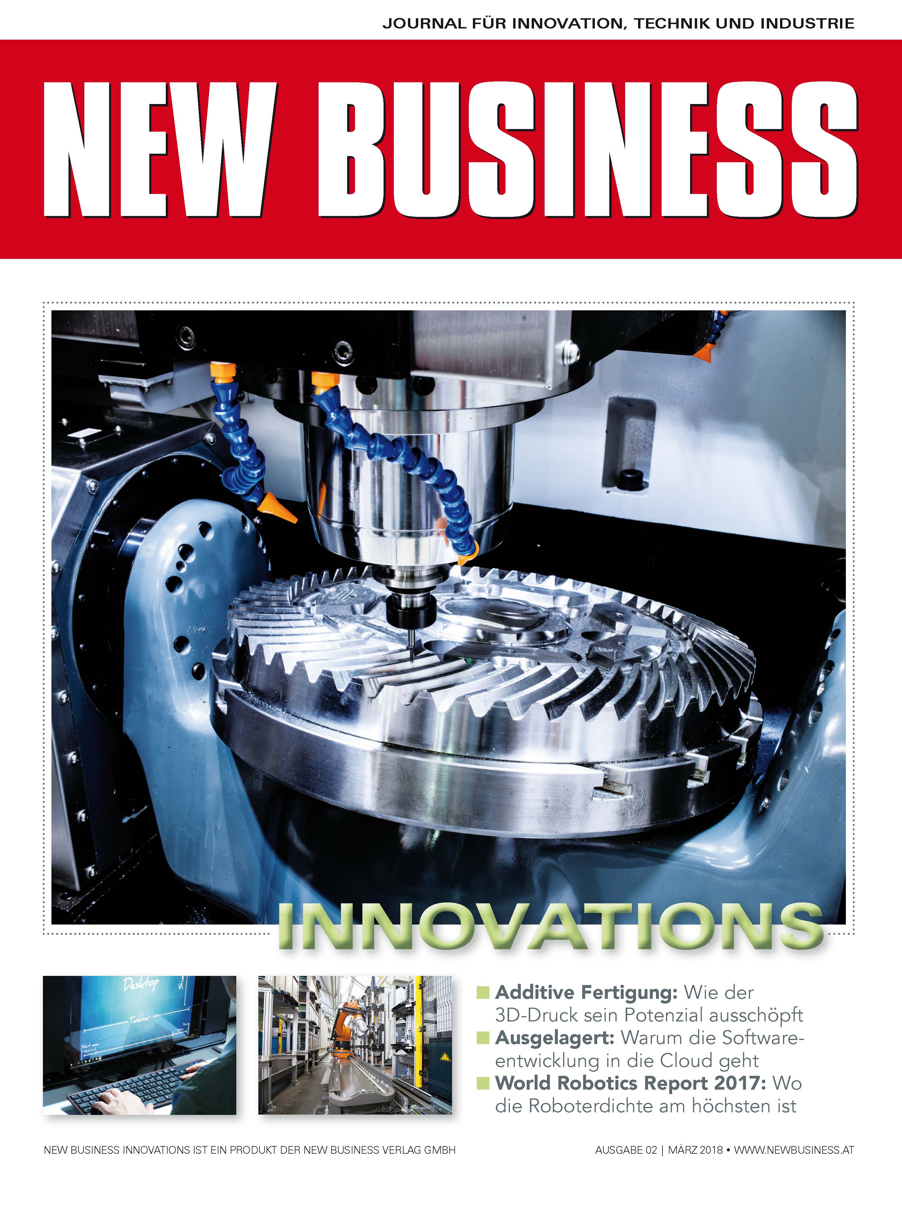 Cover: NEW BUSINESS Innovations - NR. 02, MÄRZ 2018