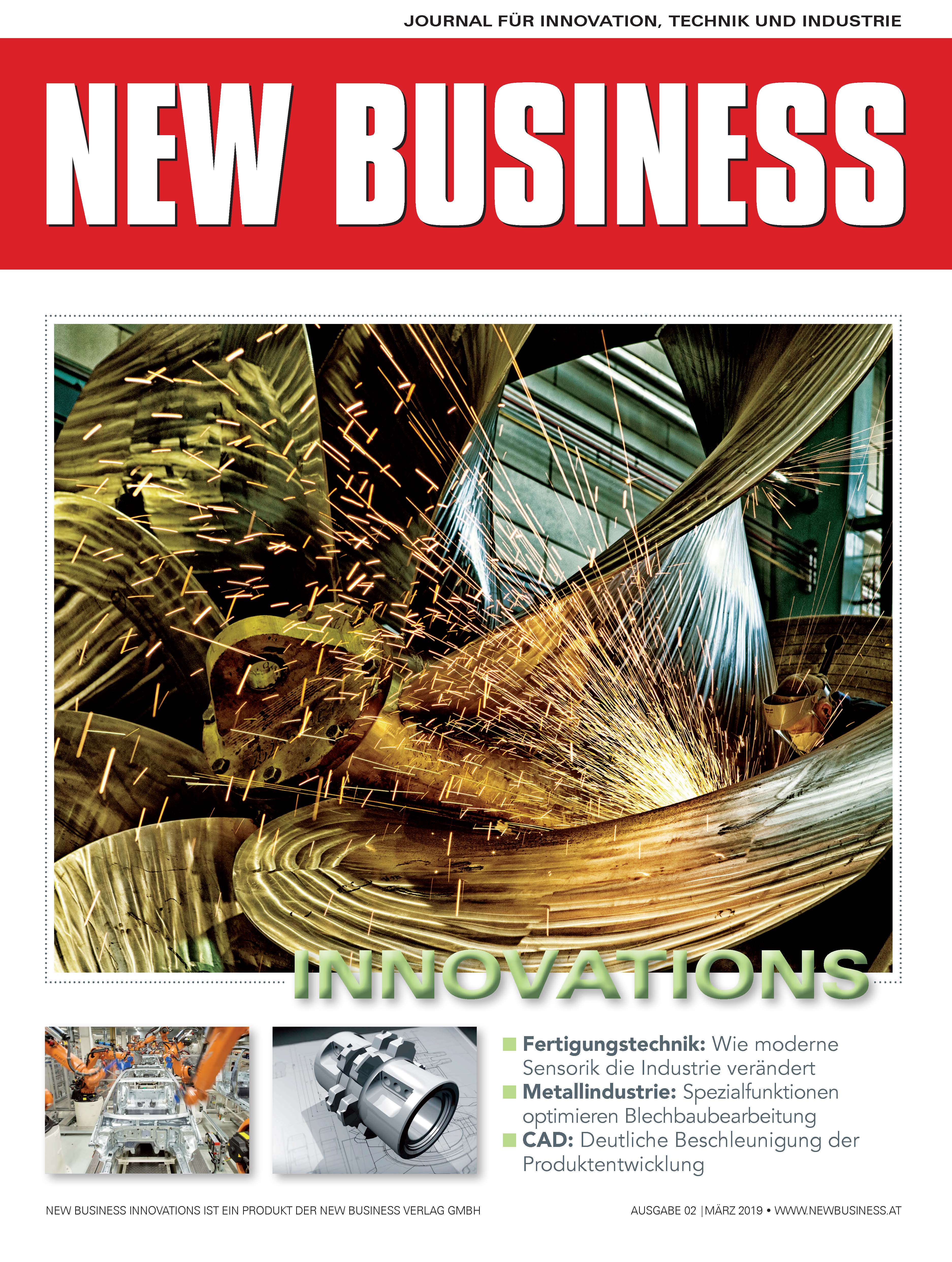 Cover: NEW BUSINESS Innovations - NR. 02, MÄRZ 2019