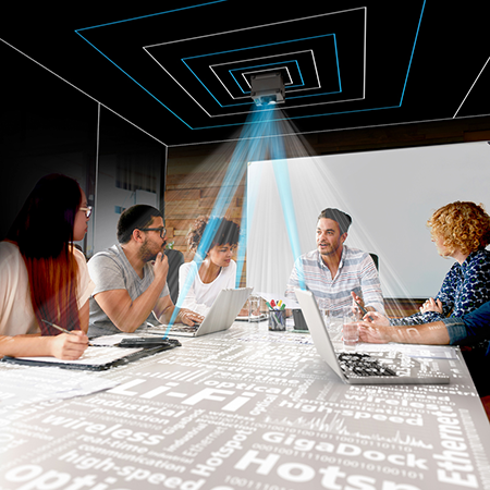 Bild: Licht statt WLAN? LED-Lampen statt Funksender? Das klingt nach einer guten Idee und hat auch bereits einen Namen: Li-Fi ...