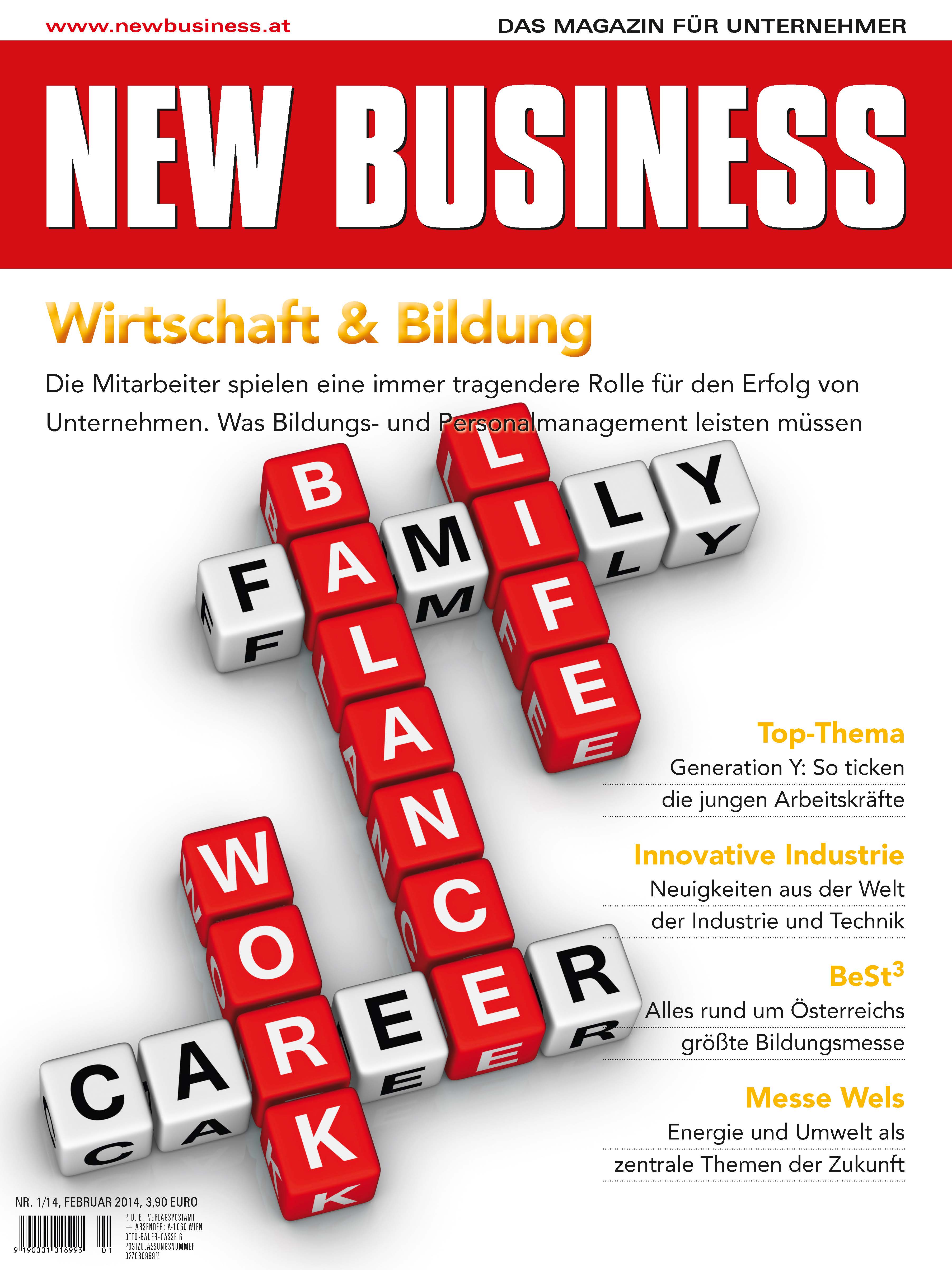 Cover: NEW BUSINESS - NR. 1, FEBRUAR 2014