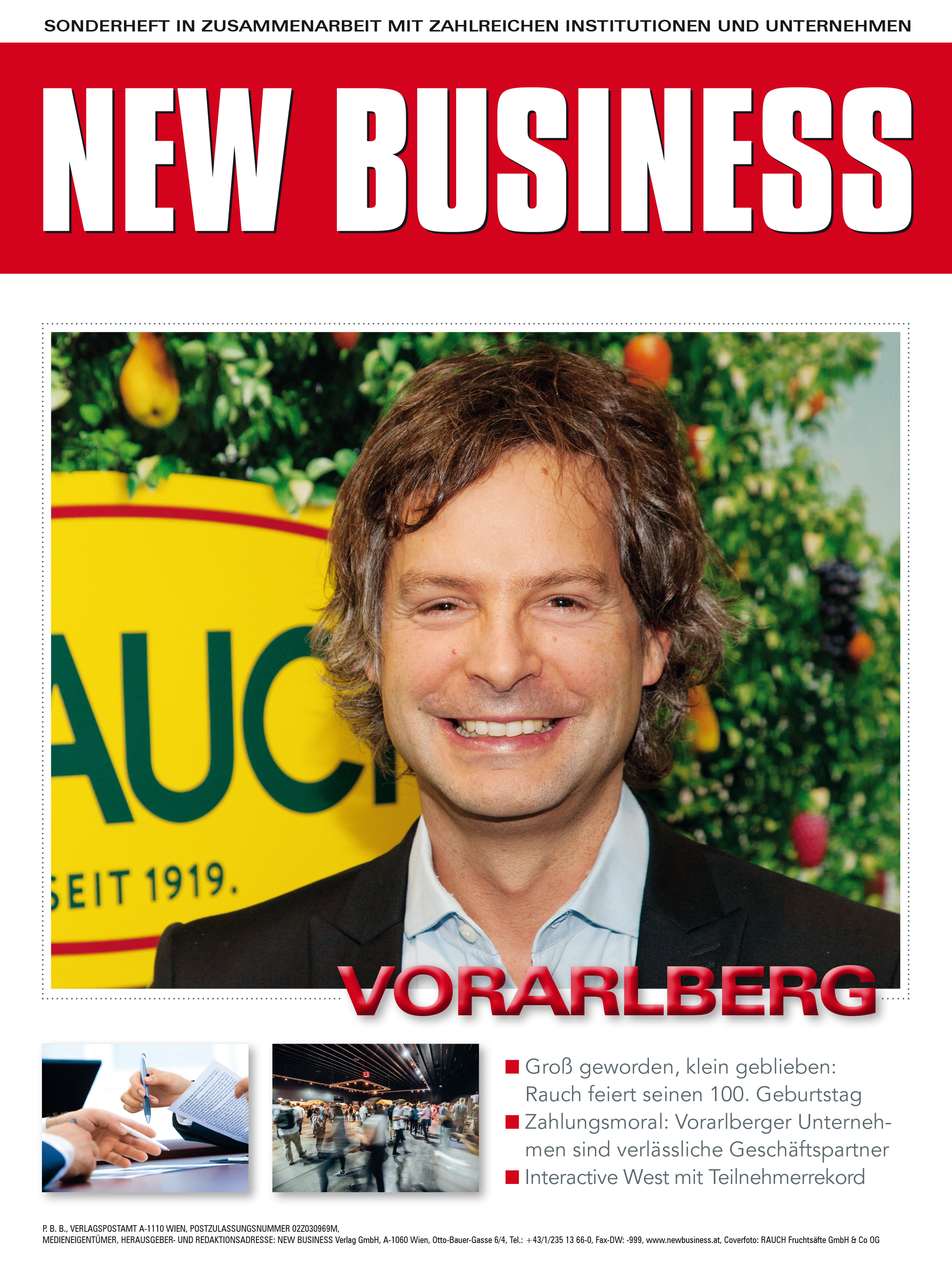 Cover: NEW BUSINESS Bundeslandspecial - VORARLBERG 2019