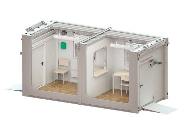 Bild: Mobiles Coronavirus-Testzentrum