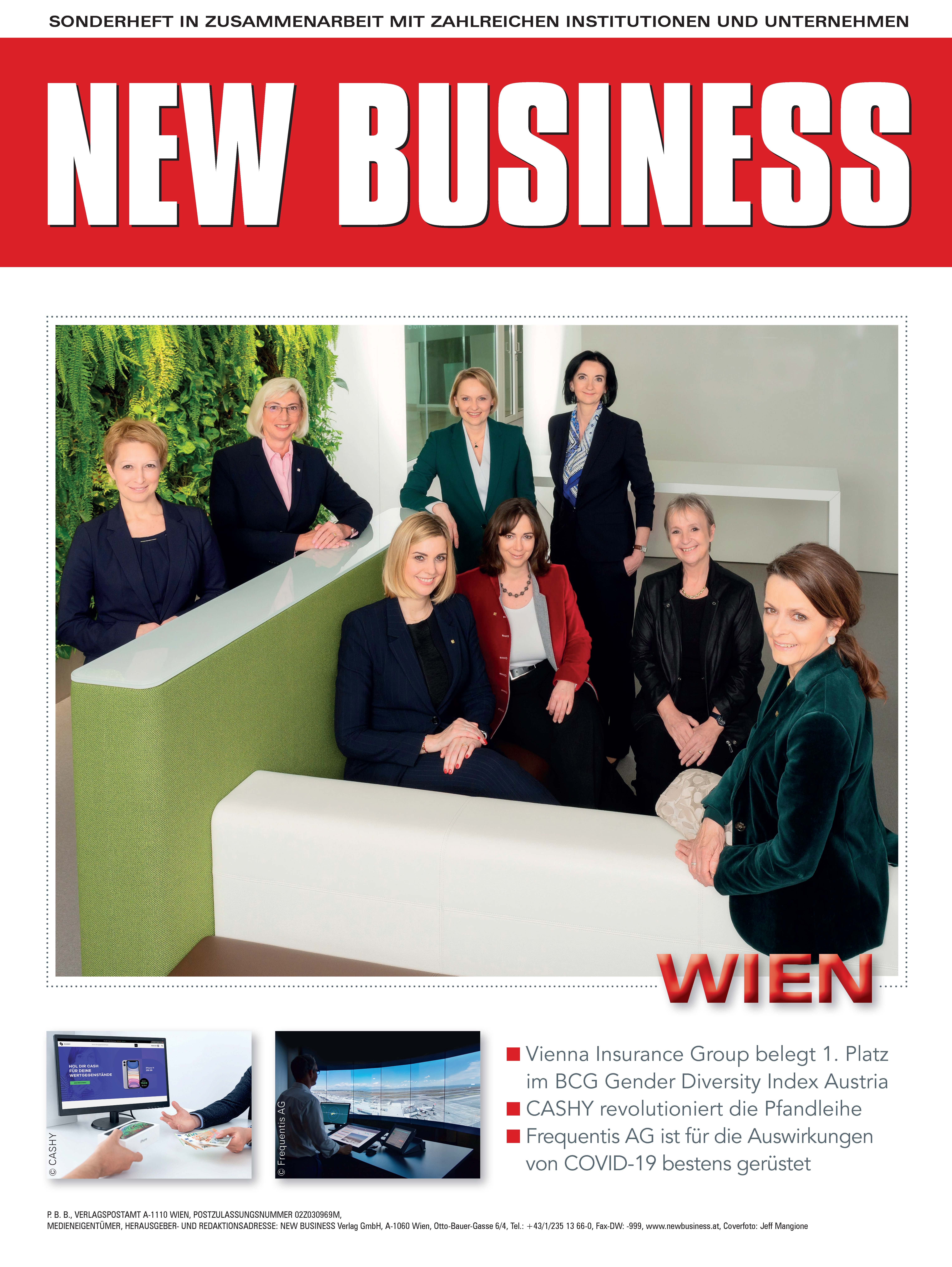 Cover: NEW BUSINESS Bundeslandspecial - WIEN 2020