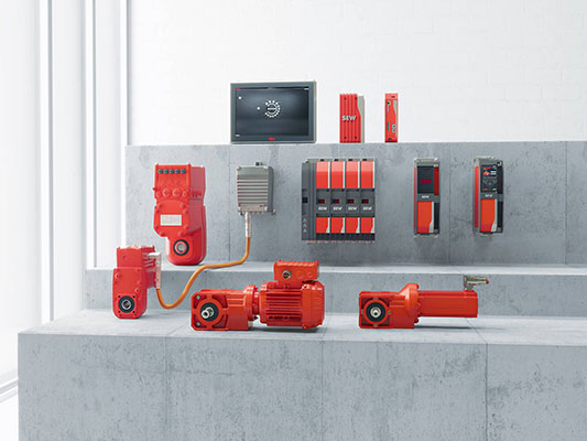 Bild: Mit MOVI-C hat SEW-EURODRIVE eine Komplettlösung für Automatisierungsaufgaben geschaffen, die sich aus den vier modularen Bausteinen ...