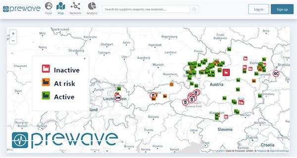 Bild: Geschlossene Fabriken, unterbrochene Warenströme: COVID-19 stellt weltweit Lieferketten auf den Kopf. Das Wiener Start-up Prewave macht Lieferunterbrechungen nun erstmalig sichtbar.