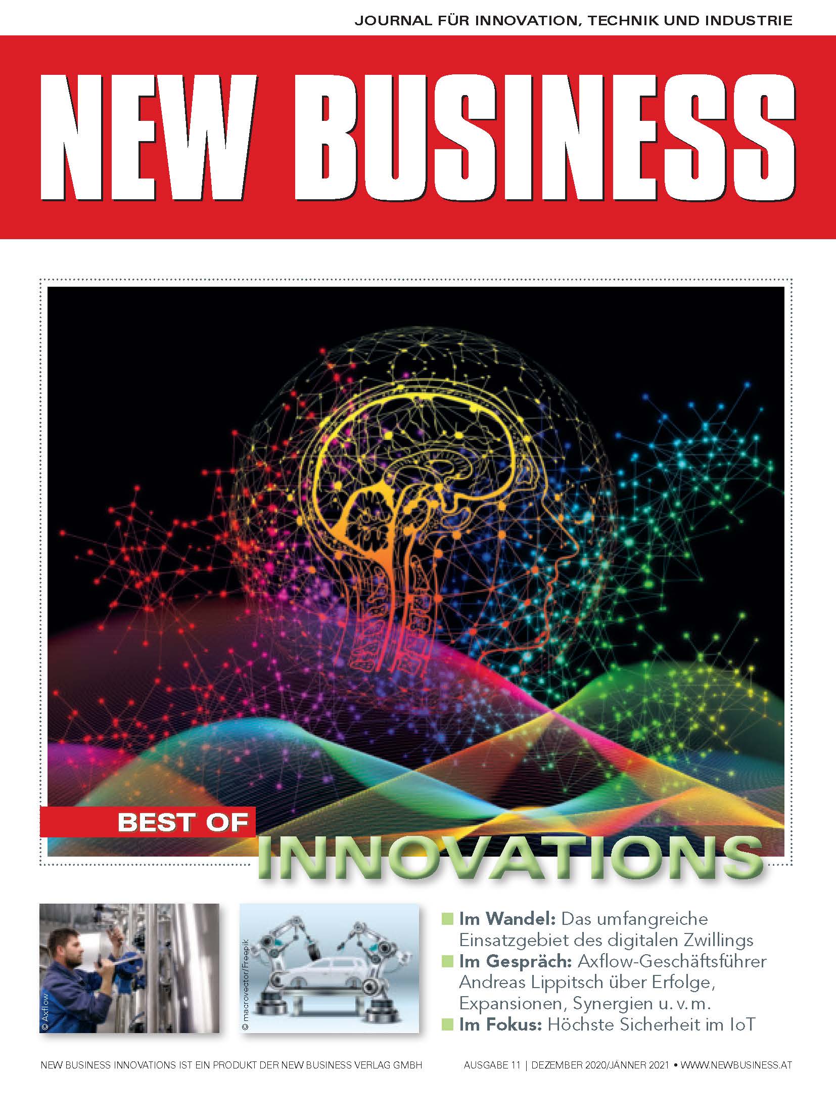 Cover: NEW BUSINESS Innovations - NR.11, DEZEMBER 2020/JÄNNER 2021