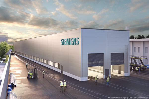 Bild: Siemens Mobility Austria investiert zwölf Millionen Euro in weitere Modernisierungs- und Umweltschutzmaßnahmen am traditionsreichen Produktionsstandort in Wien-Simmering.