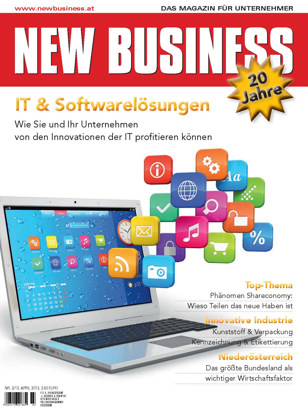 Cover: NEW BUSINESS - NR. 3, APRIL 2013