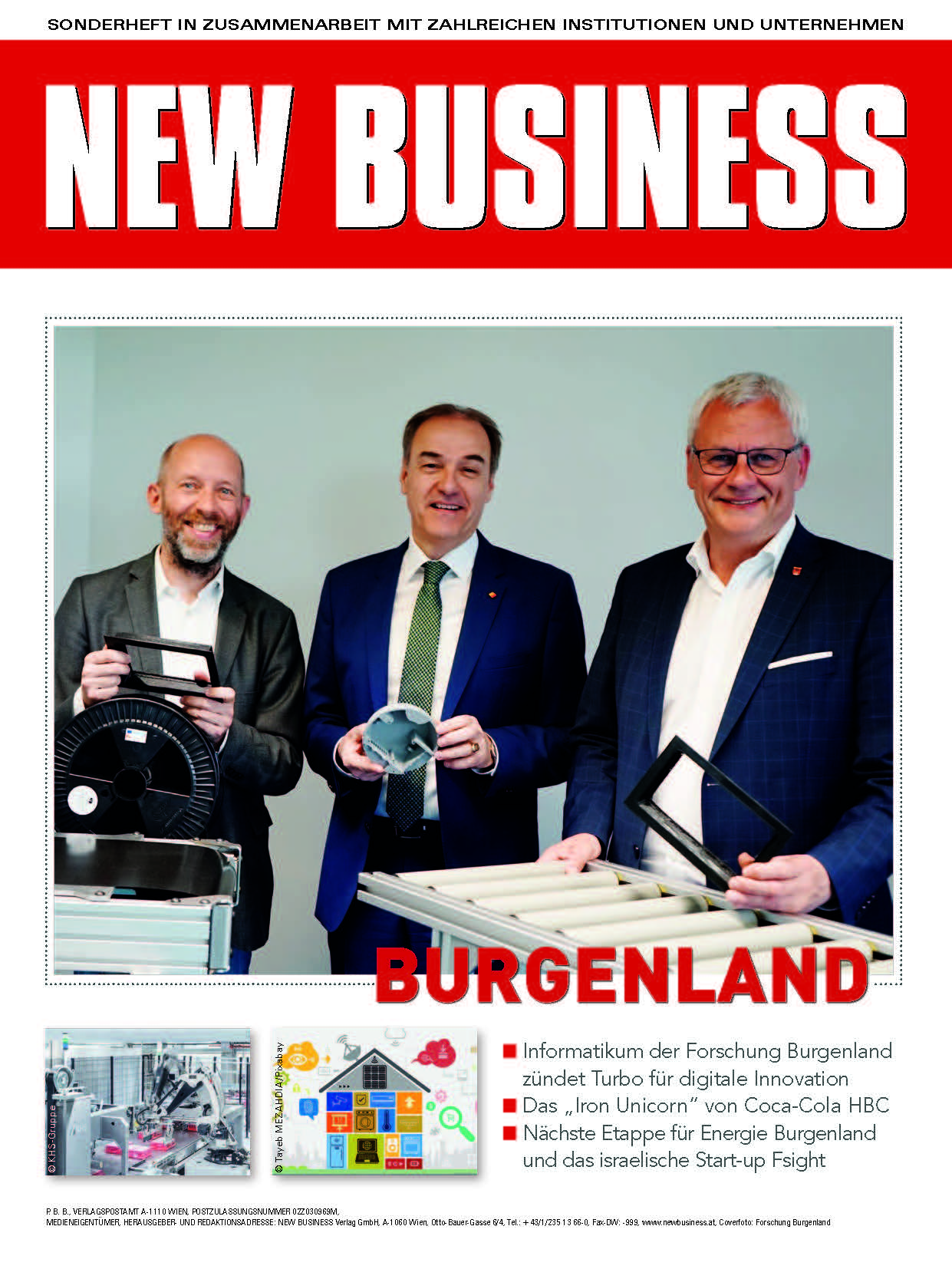 Cover: NEW BUSINESS Bundeslandspecial - BURGENLAND 2022