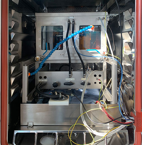 Bild: Bei extremer Kälte können Kraftstoffe für Dieselmotoren nicht mehr verwendet werden – aber wie misst man die mögliche Minimaltemperatur? An der TU Wien wurde dafür nun eine Prüfanlage entwickelt.