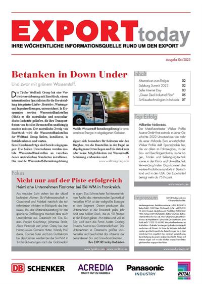 Cover: EXPORT today online - 06/2023