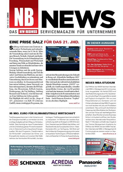 Cover: NEW BUSINESS News - 11-12/2023