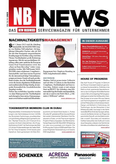 Cover: NEW BUSINESS News - 13-14/2023