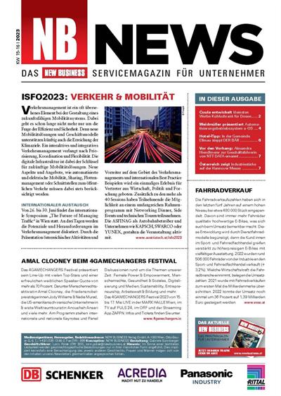 Cover: NEW BUSINESS News - 15-16/2023