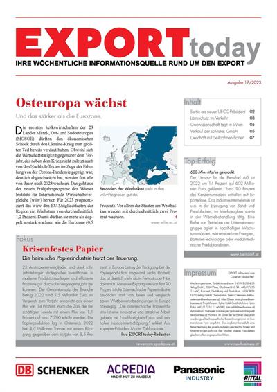 Cover: EXPORT today online - 17/2023