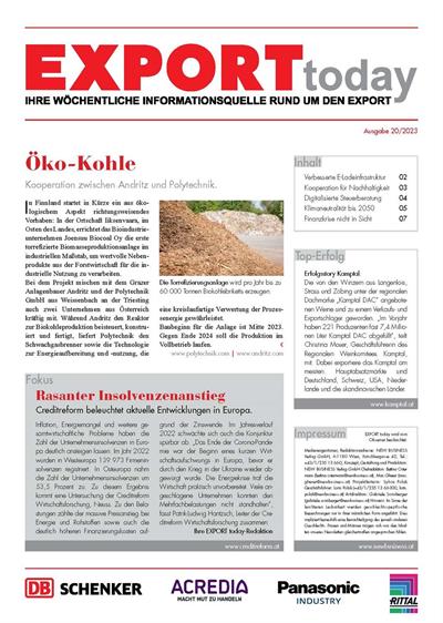 Cover: EXPORT today online - 20/2023