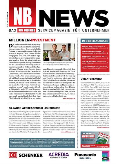 Cover: NEW BUSINESS News - 23-24/2023