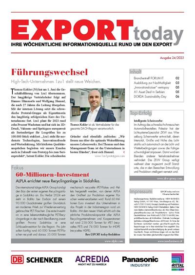 Cover: EXPORT today online - 24/2023