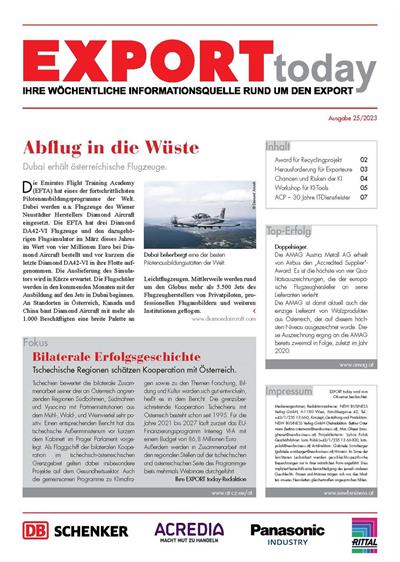 Cover: EXPORT today online - 25/2023