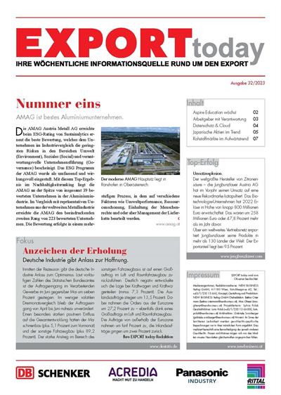 Cover: EXPORT today online - 32/2023