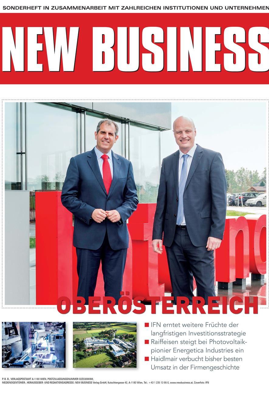Cover: NEW BUSINESS Bundeslandspecial - OBERÖSTERREICH 2023