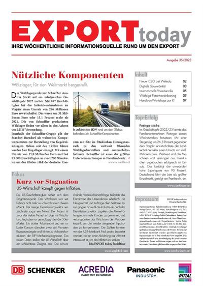 Cover: EXPORT today online - 35/2023