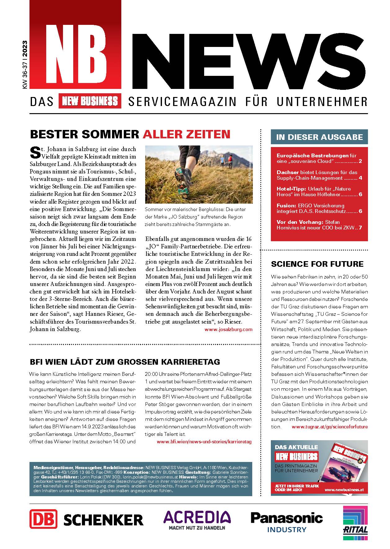 Cover: NEW BUSINESS News - 36-37/2023