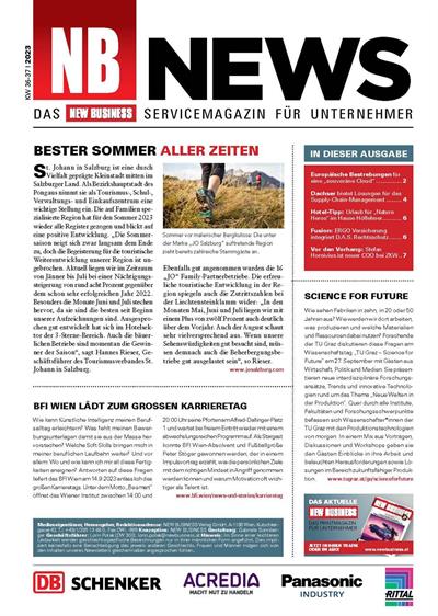 Cover: NEW BUSINESS News - 36-37/2023