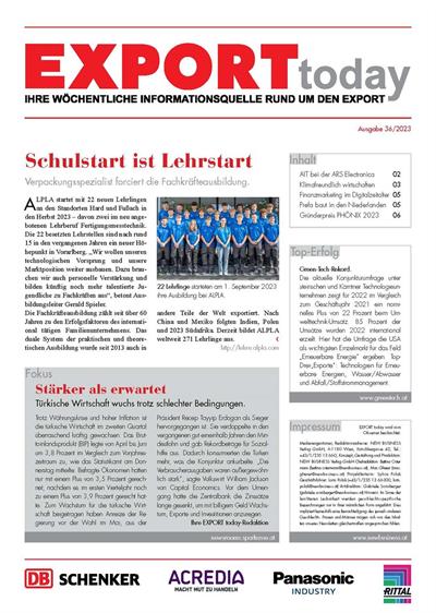 Cover: EXPORT today online - 36/2023
