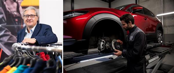 Bild: 25 Jahre Partnerschaft zwischen European Mazda Group und Ötscher-Berufskleidung