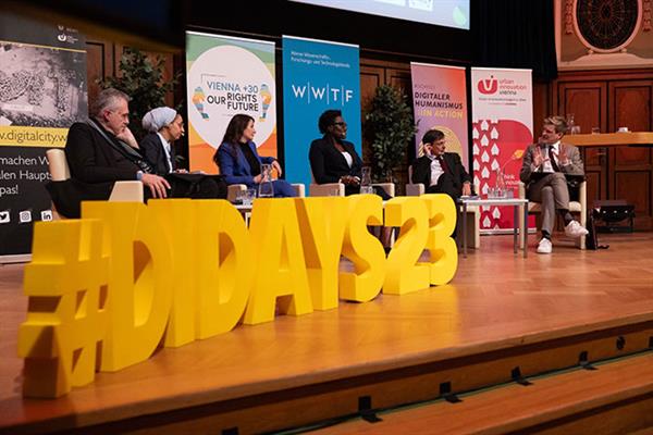 Bild: Bei den Workshops und Paneldiskussionen der Digital Days 2023 drehte sich alles um den digitalen Humanismus. 1.100 Besucher:innen interessierten sich dafür.