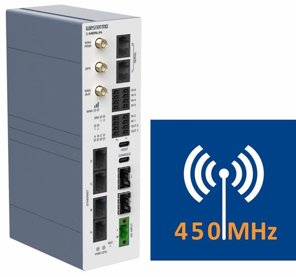 Bild: Router und Antennen für das 450 MHz Funknetz in Österreich