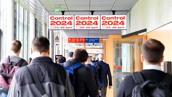 Bild: Vom 23. bis 26. April 2024 stehen auf der Control in Stuttgart neueste Technologien aus Vision-Technologie, Bildverarbeitung, Sensorik sowie Mess- und Prüftechnik im Fokus. 