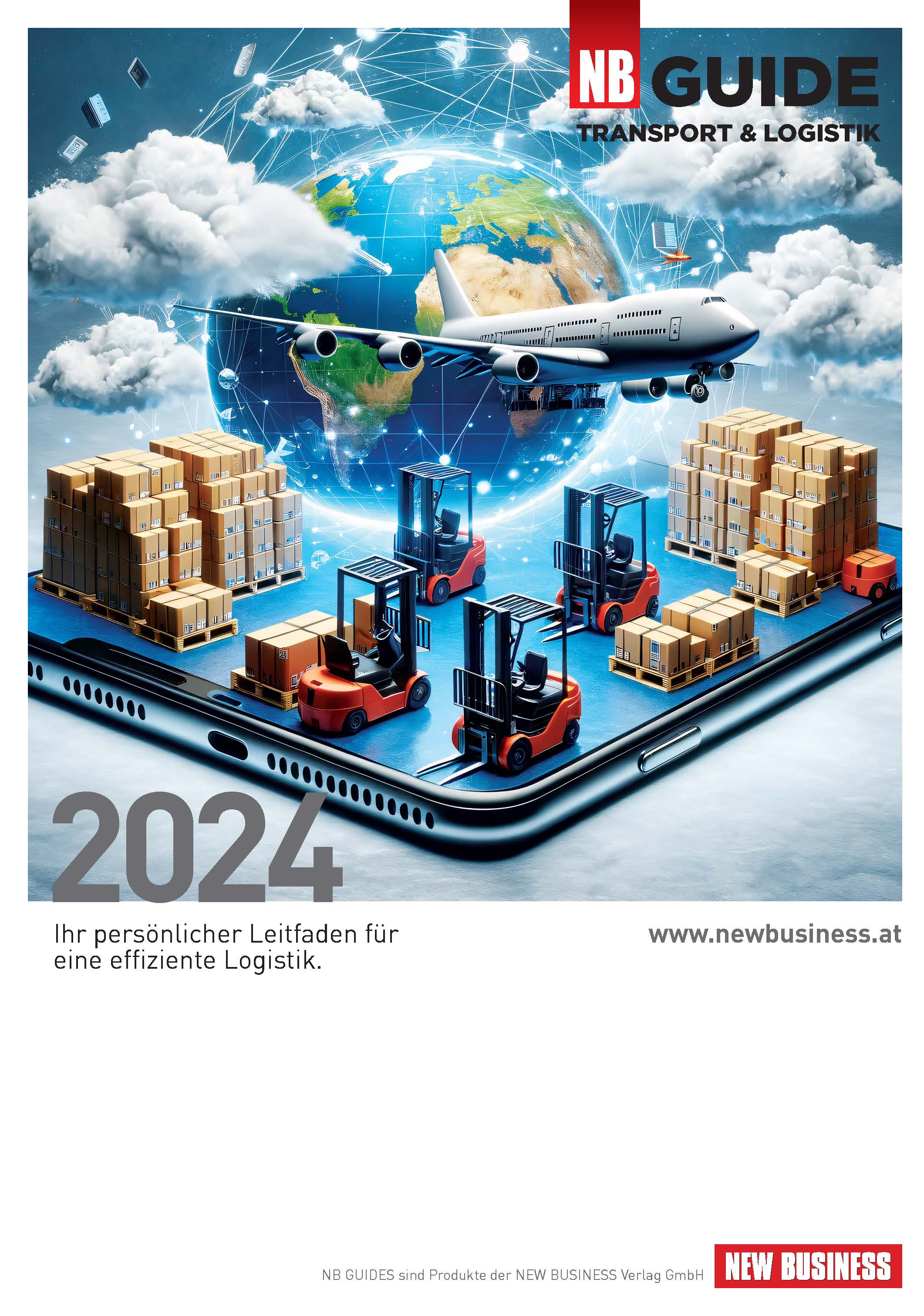 Cover: NEW BUSINESS Guides - TRANSPORT- & LOGISTIK GUIDE 2024