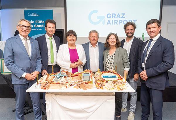 Bild: Der Grazer Flughafen feiert seinen 110. Geburtstag ohne viel Nostalgie, dafür mit einer Gegenwartsanalyse, einem Blick in  die Zukunft und einem neuen, internationalen Markenauftritt.