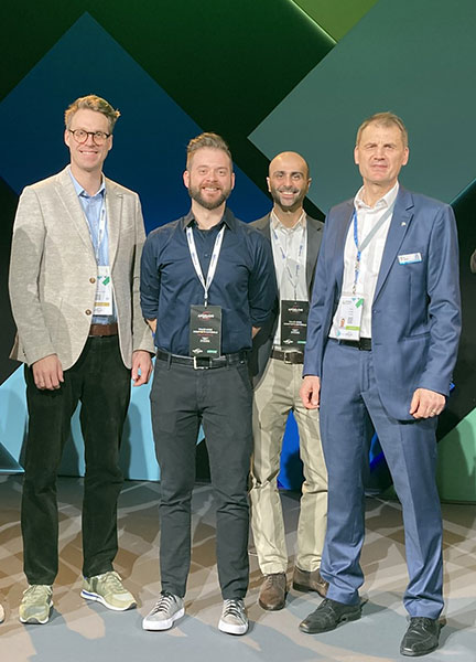 Bild: Bei der JEC World 2025 in Paris, der Fachmesse der Verbundwerkstoffindustrie, wurde die FACC AG gemeinsam mit der Competence Center Chase GmbH als einer der  Top-3-Finalisten ...