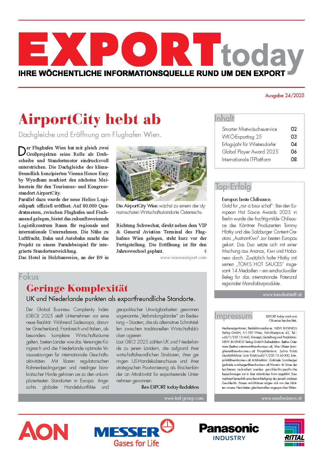 Cover: EXPORT today online - 24/2025