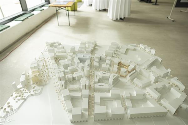 Bild: Ausstellung zu Quartier Seecarré in aspern Seestadt